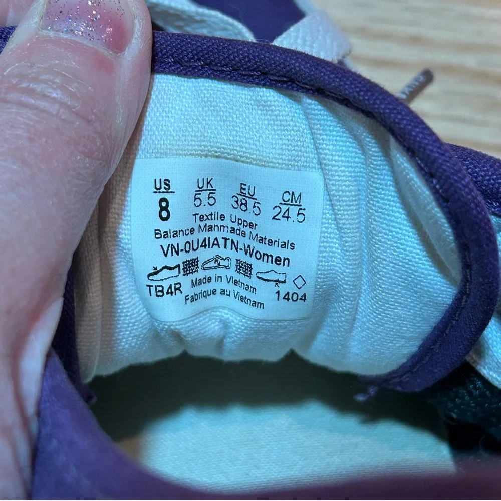 Vans Lo Pro Purple‎ Canvas Low Top Skate Shoes Womens 8